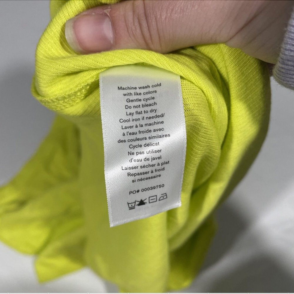 NWD $115 Rag & Bone The‎ Rib Slim Tee in Fresh Lime [ Medium ] #5326 - Picture 13 of 14